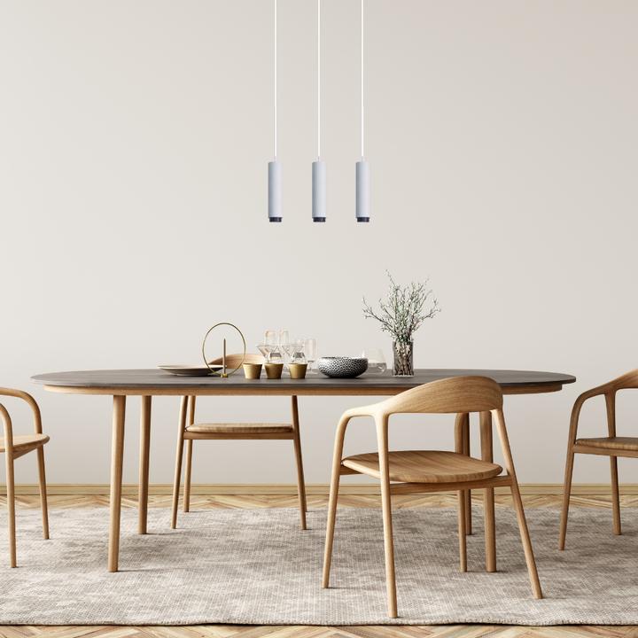 Produktbild Luxula LED-Pendelleuchte, weiss/schwarz, 3-flammig (GU10)