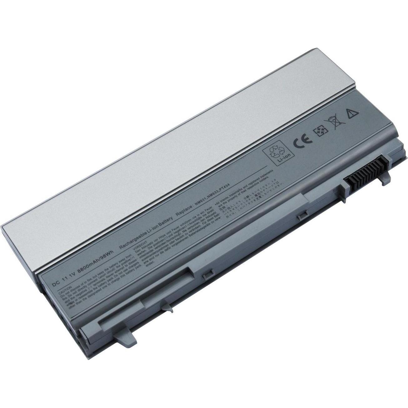 CoreParts Laptop Battery for Dell (12 Zellen, 8800 mAh), Notebook Akku, Grau