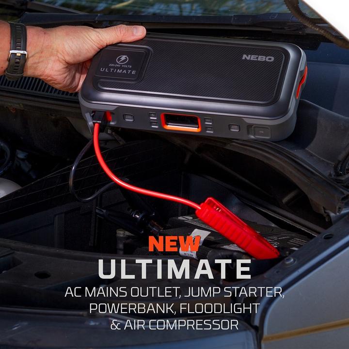Produktbild Nebo Ultimate Jump Starter Kompressor Schwarz (1500 A, 15000 mAh)
