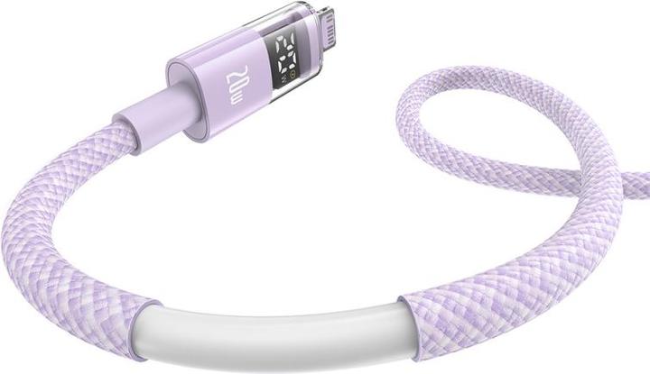 Image du produit Baseus Câble USB-C vers Lightning Display 2, 20W, 2.4A, 1m, pourpre (1 m, USB 3.2 Gen 1, 20 W)