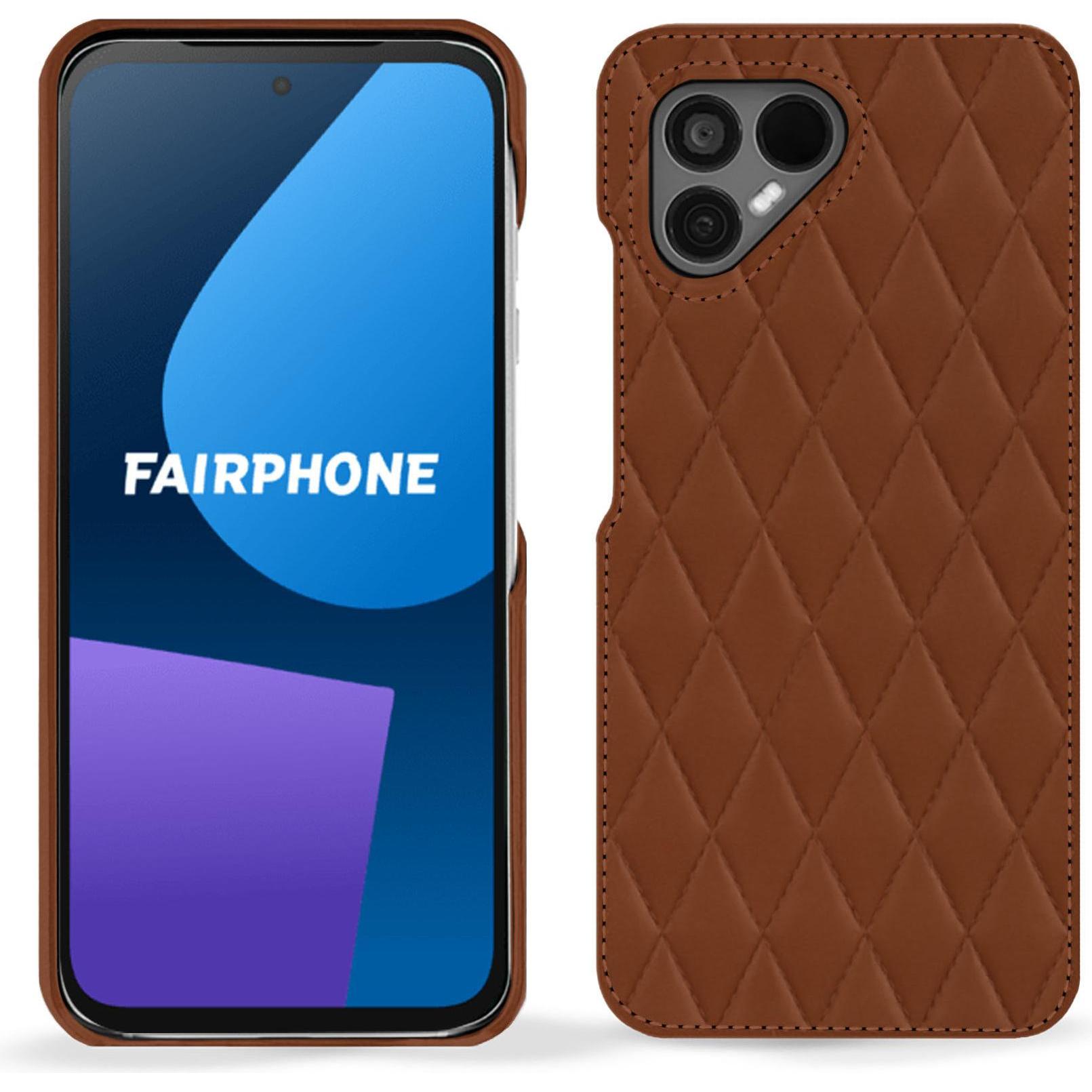 Noreve Lederschutzhülle (OnePlus 5), Smartphone Hülle, Braun