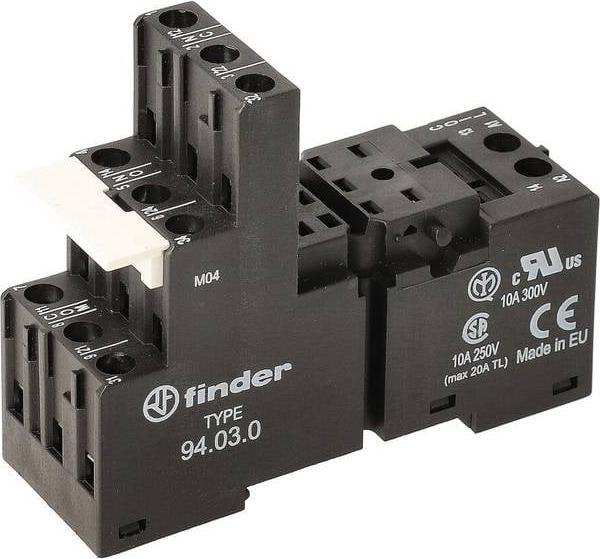 Immagine prodotto Finder Accessori per la Serie 55: Zoccolo Serie 94 (Presa per relè)