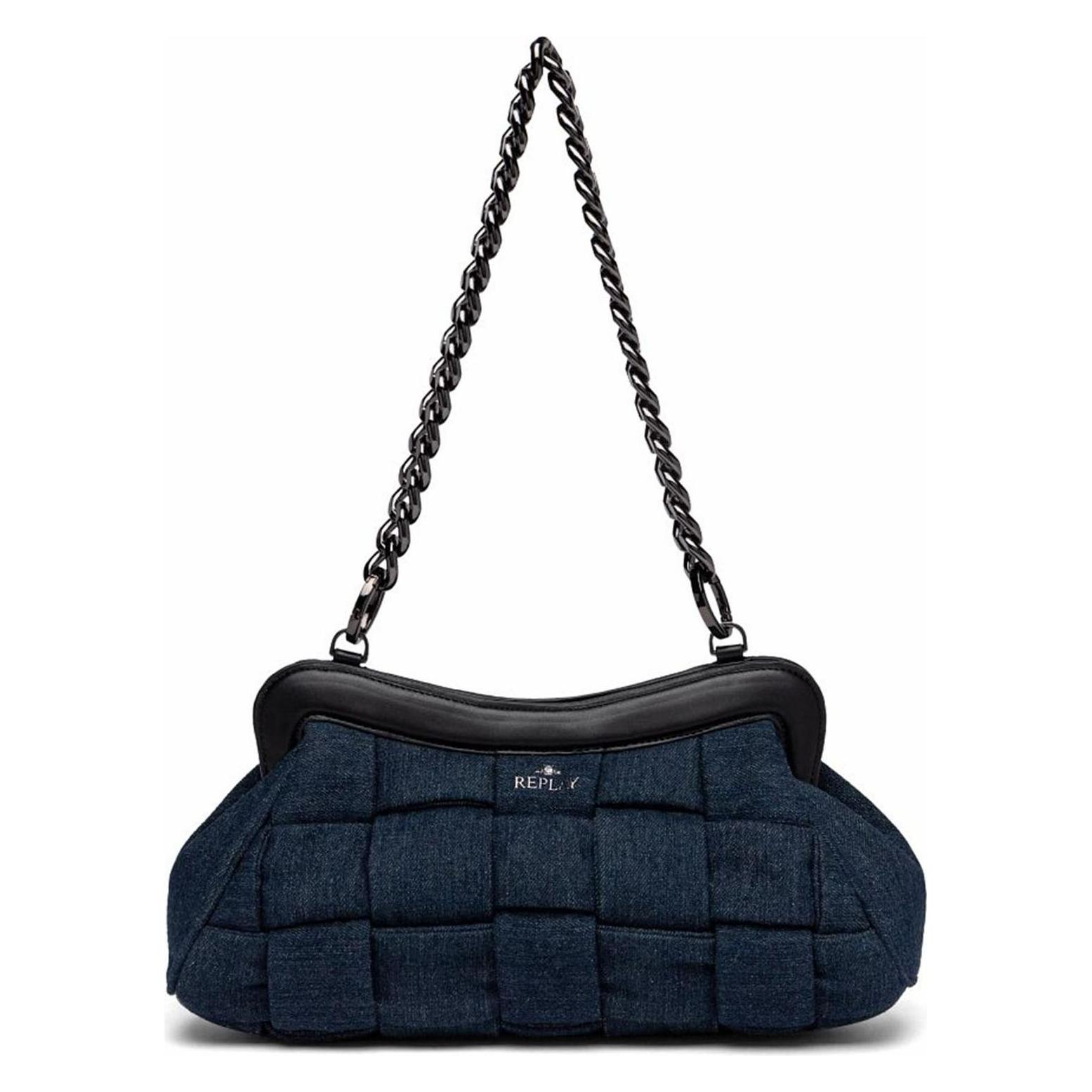 Replay, Damen, Handtasche, Shoulder Bag, Blau