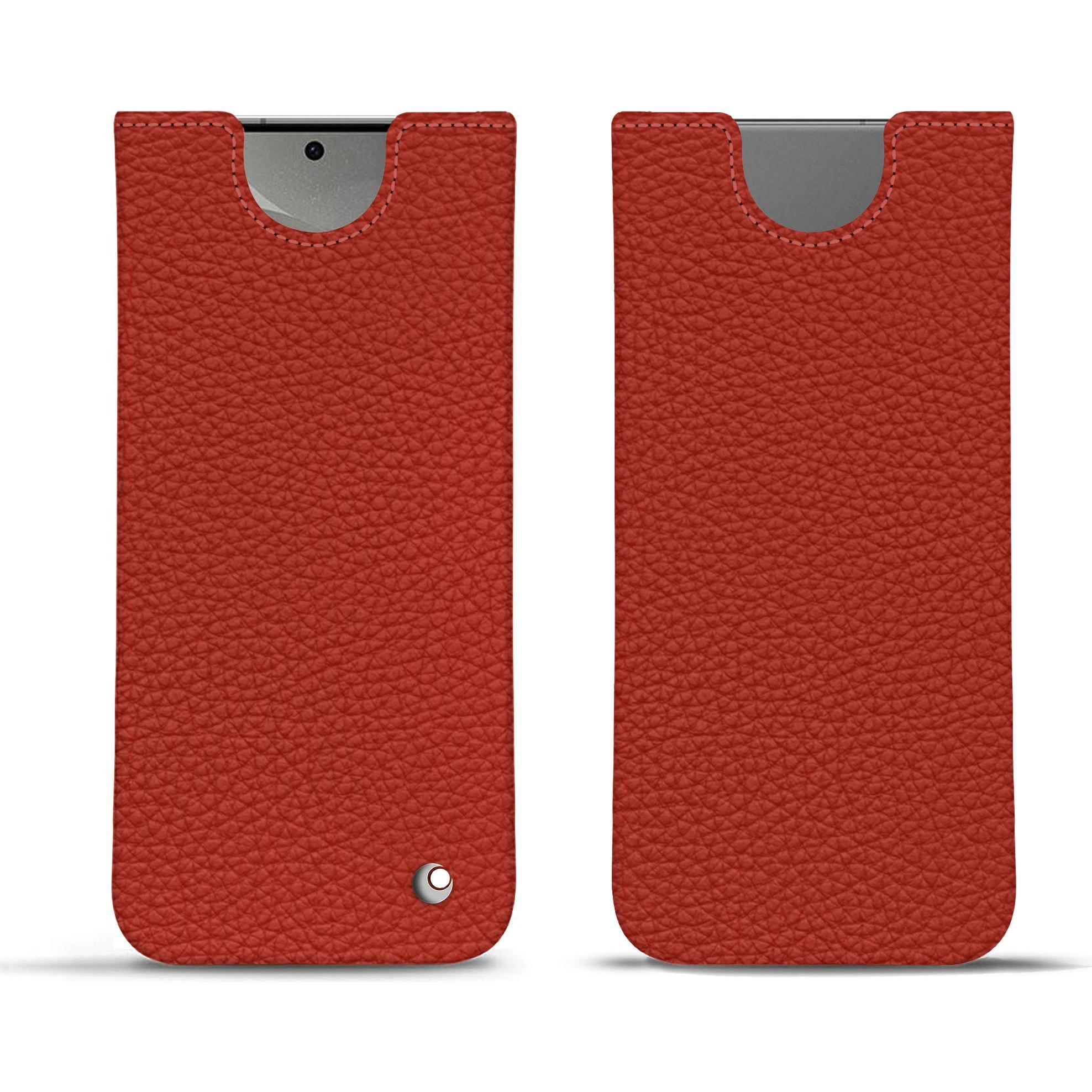 Noreve Lederschutzhülle (Samsung Galaxy S24), Smartphone Hülle, Orange