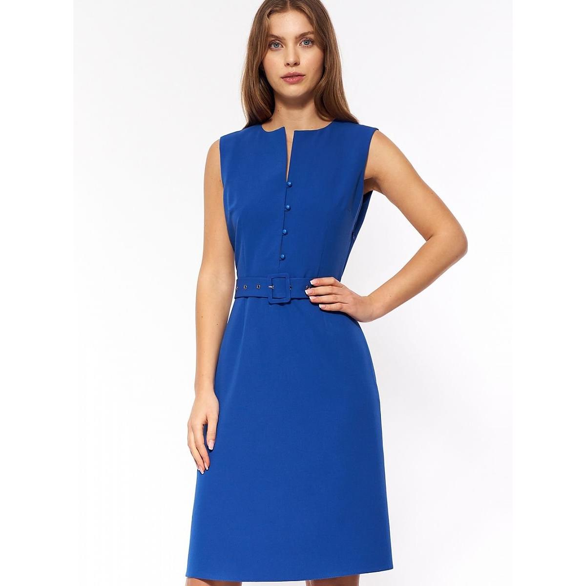 Nife, Damen, Kleider, Alltagskleid, Blau, (36)