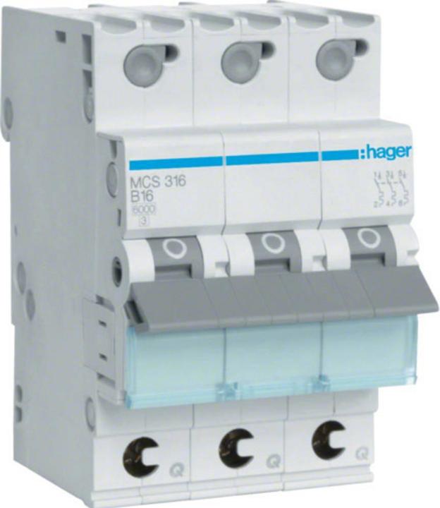 Actual product image Hager Circuit breaker pole