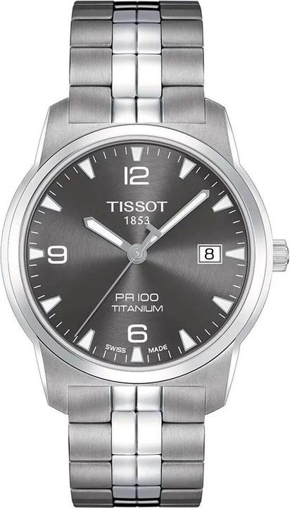 Tissot Pr 100 Kwarts Gent Titanium (Analoog horloge, Zwitserse makelij, 38 mm)