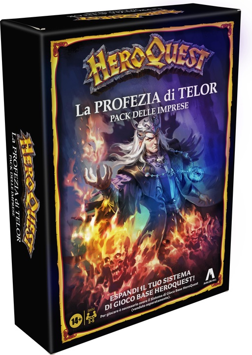 Actual product image Hasbro Gaming HeroQuest The Prophecy of Telor Adventure Pack, HeroQuest base game required (Italian)