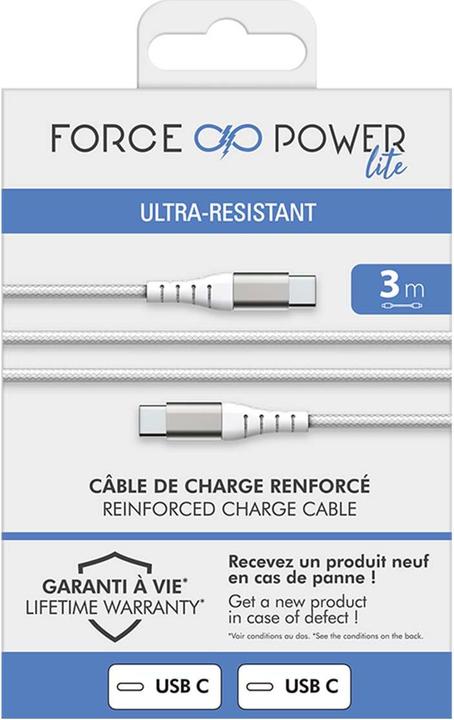 Image du produit Force Power Câble USB-C/USB-C (3 m)