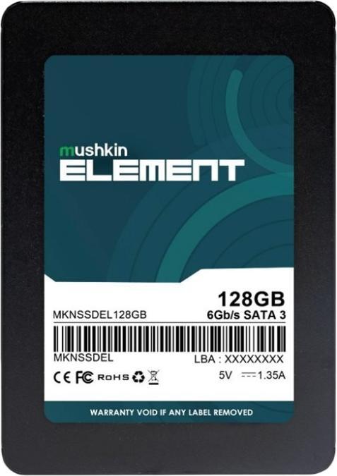 Actual product image Mushkin SSD Element 2.5 128GB SATA3 (128 GB, 2.5")
