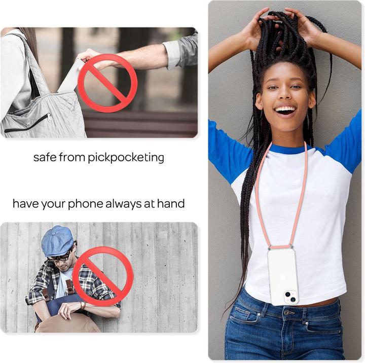 Produktbild Nalia Klare Hülle mit Kette zum Umhängen