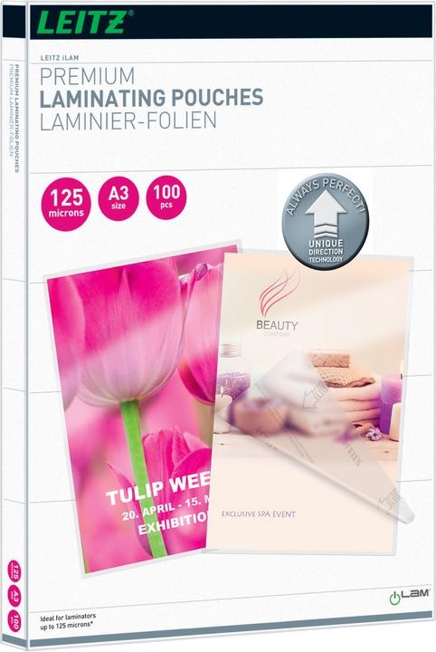 Image du produit Leitz Feuille de plastification (A3, 100 pcs, 125 µm)