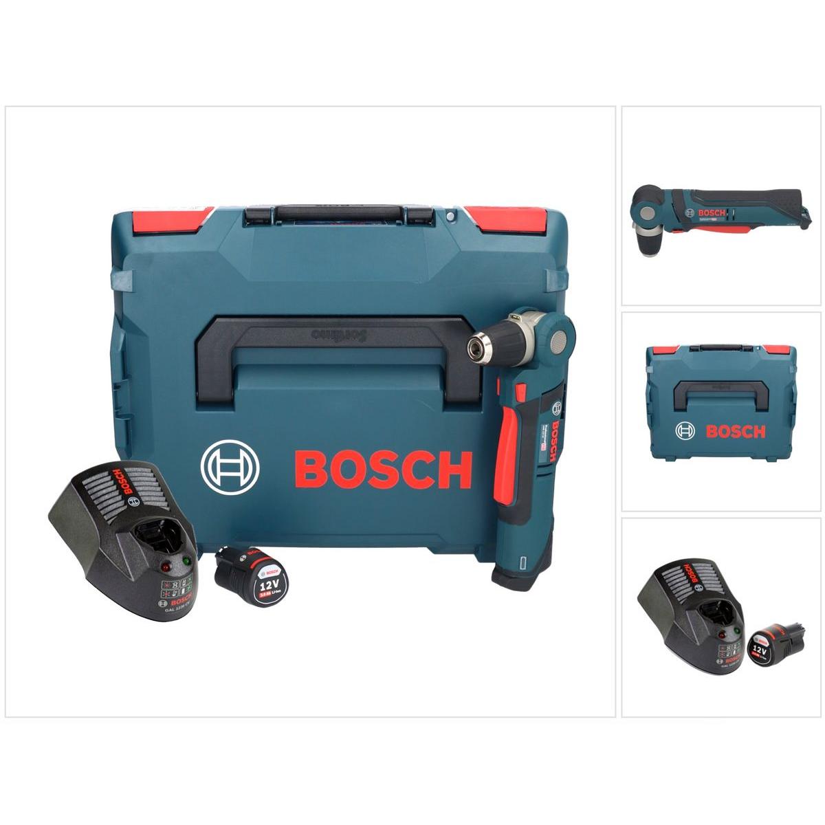 Thumbnail - Bosch Professional, Bohrmaschine + Akkuschrauber, Bosch GWB 12V-10 Akku Winkelbohrmaschine 12V 11Nm + 1x Akku 3,0Ah + La...