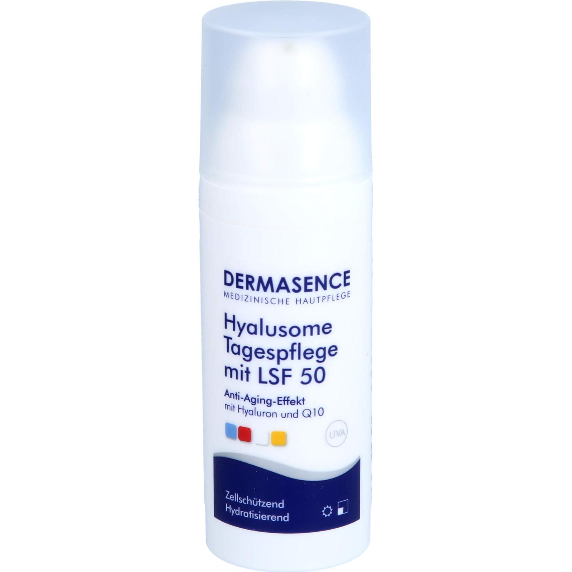 Dermasence, Gesichtscreme, Hyalusome Tagespflege LSF50 (50 ml, 24h Creme, SPF 50)