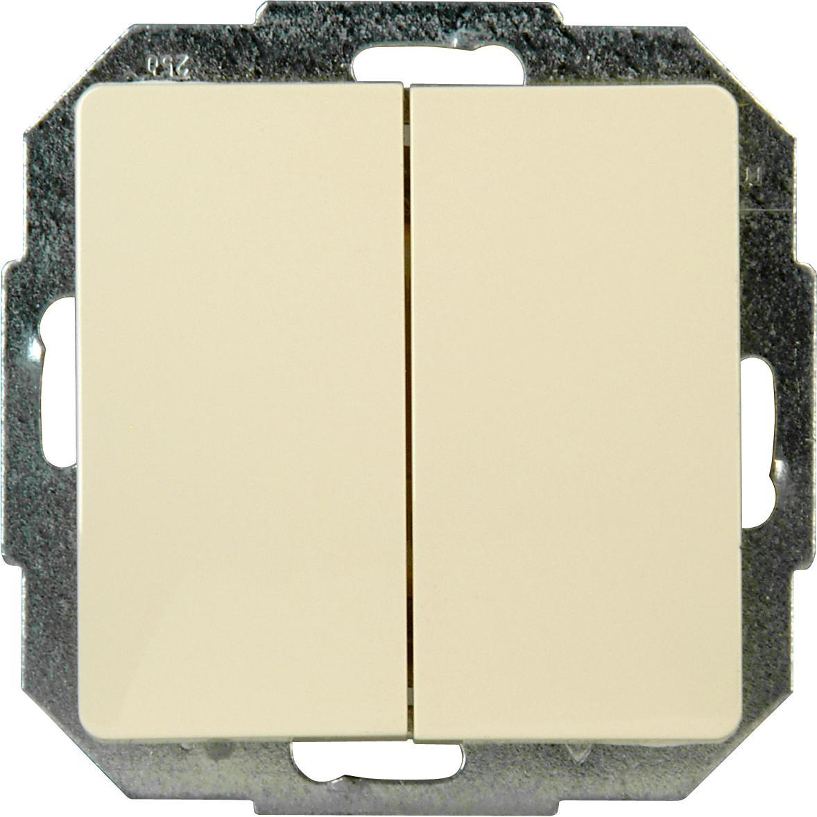 Kopp Serienschalter Serie Paris creme-weiss, Taster + Schalter, Weiss