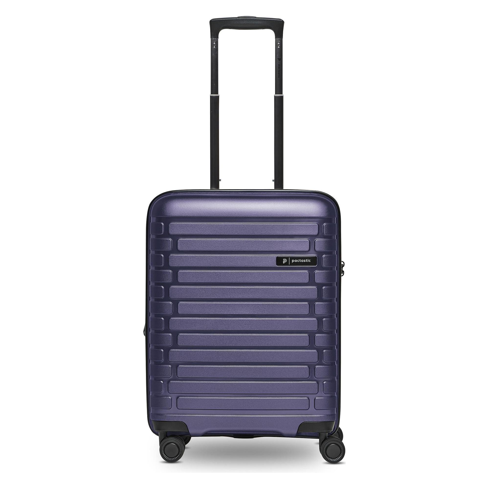 Pactastic, Koffer, Collection 04 The Cabin + 4 Rollen Kabinentrolley S 55 Cm Mit Dehnfalte, Violett, (40 l)