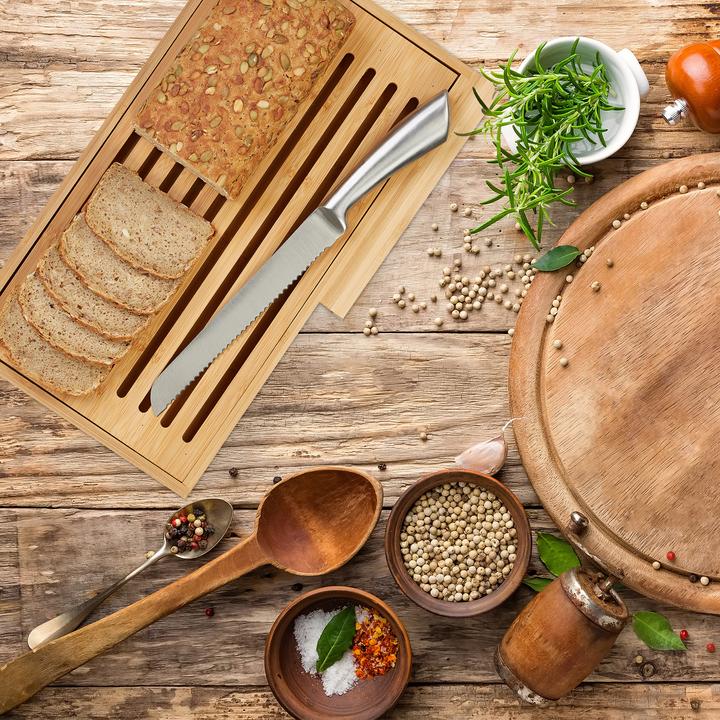 Produktbild Relaxdays Brotschneidebrett