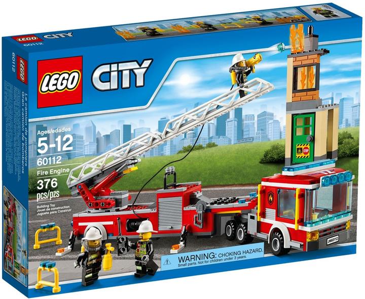 Image du produit LEGO Camion de pompiers avec grue (60112, LEGO City)