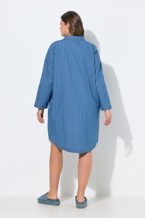 Image du produit Laurasøn Robe rayée en denim, manches longues (48)