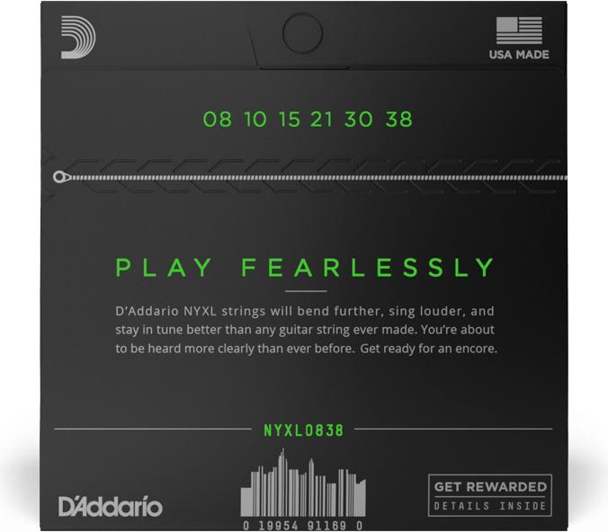 Actual product image D'Addario NYXL0838 New York XL (6x, Guitar, 0.04")