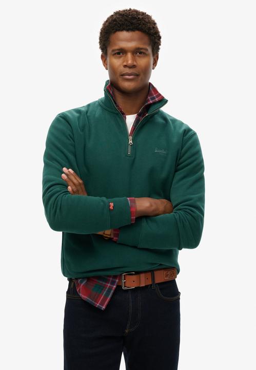 Produktbild Superdry Essential Sweatshirt mit halblangem Reissverschluss und Logo (L)