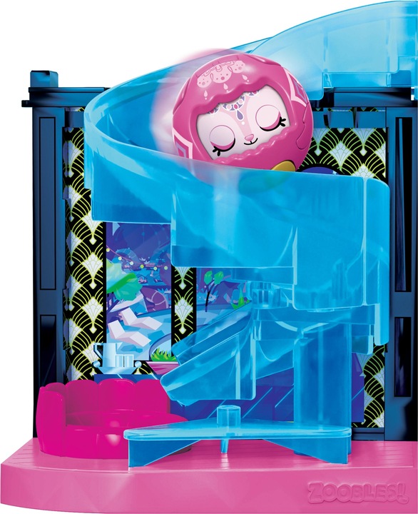 Actual product image Spin Master Zoobles Magic Mansion dream house to transform with 6 rooms, slide and accessories (6061366)