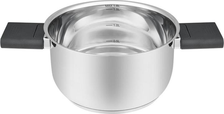 Actual product image Resto CASSEROLE D16CM 1.8L/92201 (Saucepan, Stainless steel, 16 x 9 cm)