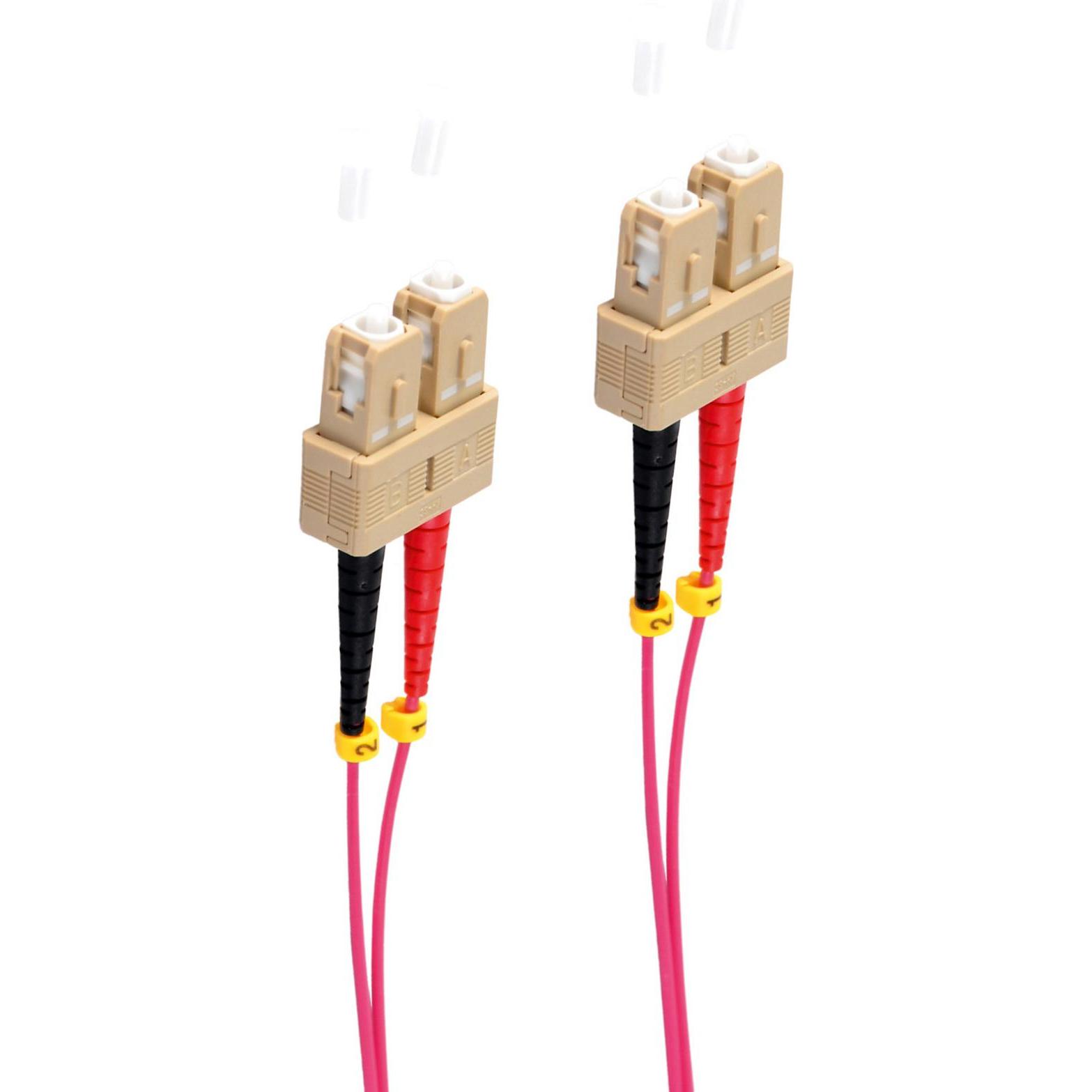 Shiverpeaks BS77916/4. Kabellänge: 2 m, Lichtleitertyp: OM4, Anschluss 1: SC, Anschluss 2: SC, Lochdurchmesser: (2 m), N...