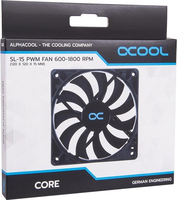 Image du produit Alphacool SL-15 Ventilateur PWM 600-1800rpm ( 120x120x15mm ) (120 mm, 1x)