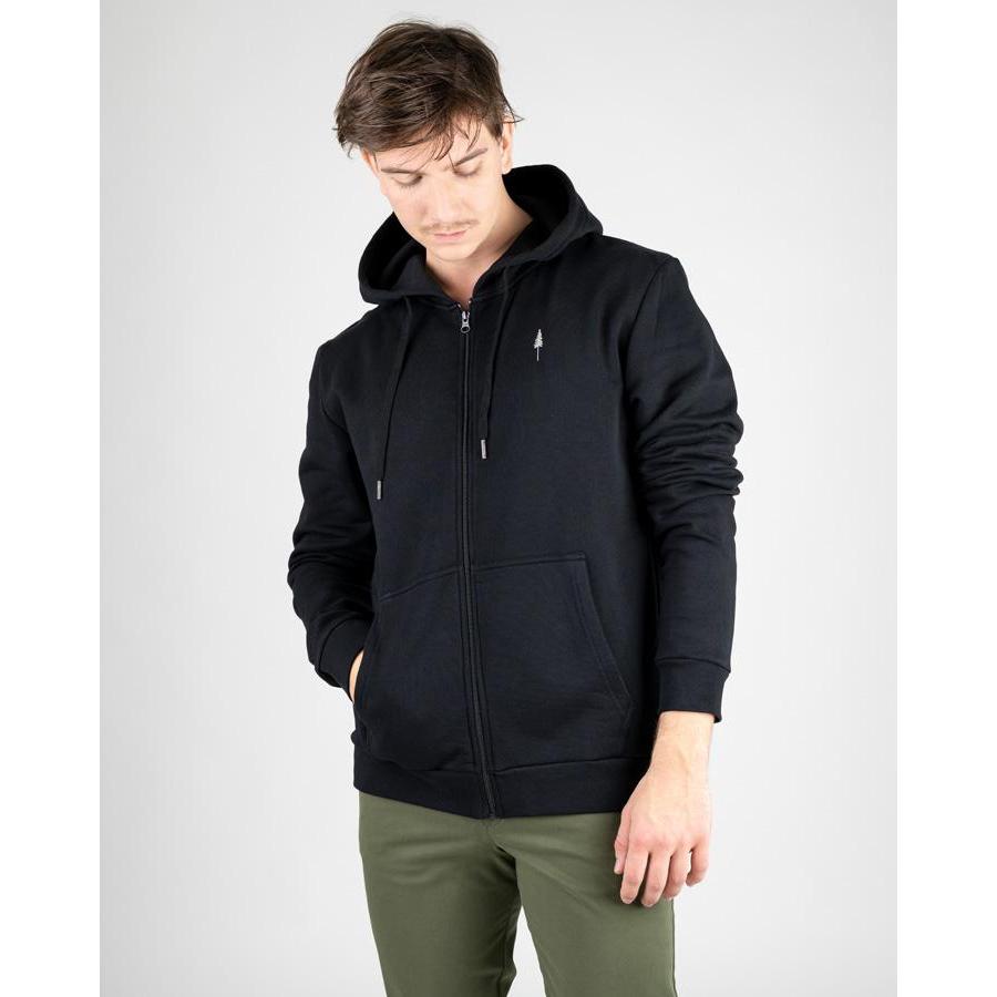 Thumbnail - Nikin, Unisex, Pullover, TreeHoodie Zip Unisex Black L, Schwarz, (L)