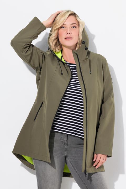 Produktbild Ulla Popken HYPRAR Long-Softshelljacke, wasserabweisend, A-Linie (46, 48)