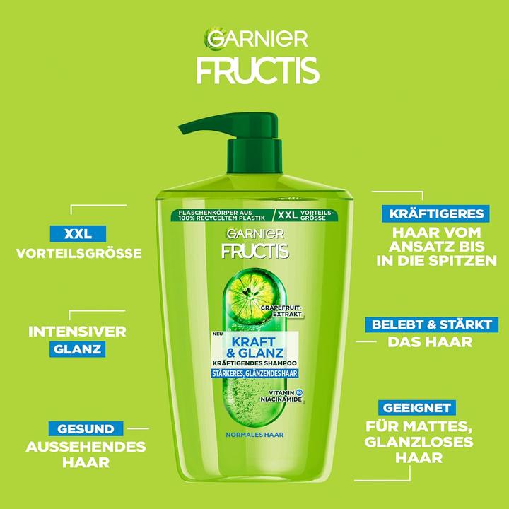 Immagine prodotto Garnier Fructis Forza e Lucentezza (Shampoo liquido, 1000 ml)