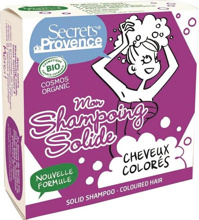 Actual product image Secrets de Provence Shampoo Coloured Hair COSMOS (Solid shampoo, 85 g)