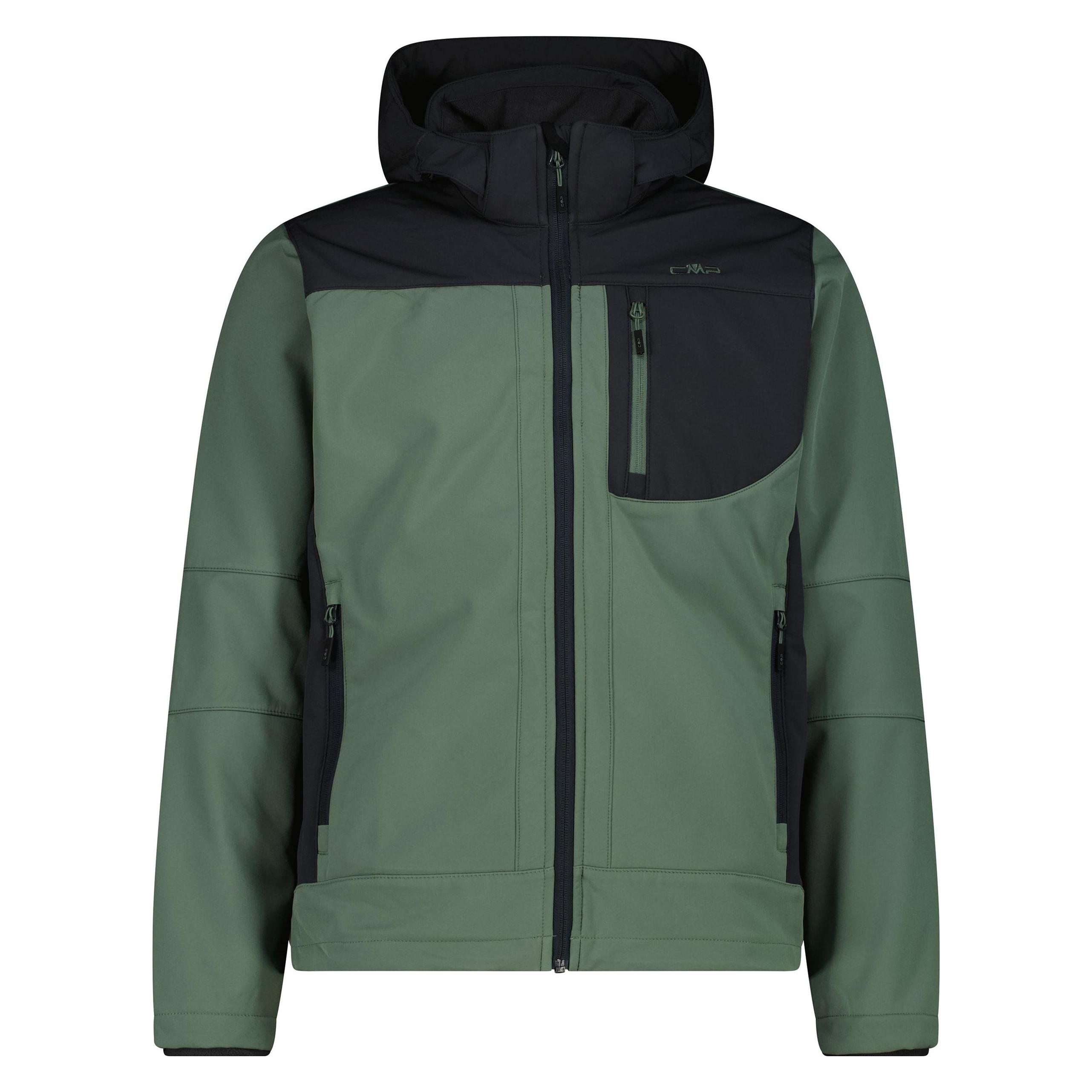 Cmp Campagnolo, Herren, Outdoorjacken, Zip Hoodie Softshell (L), Grün, L