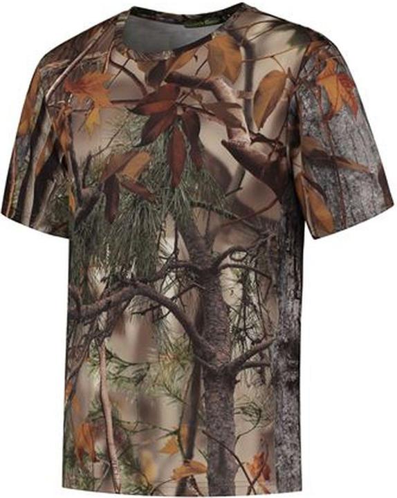 Actual product image Stealth Gear T-shirt short sleeve camo forest print size XXL (XXL)