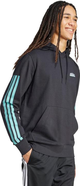 Produktbild Adidas Herren-Sweatshirt mit farbigem Schriftzug, schwarz (S)