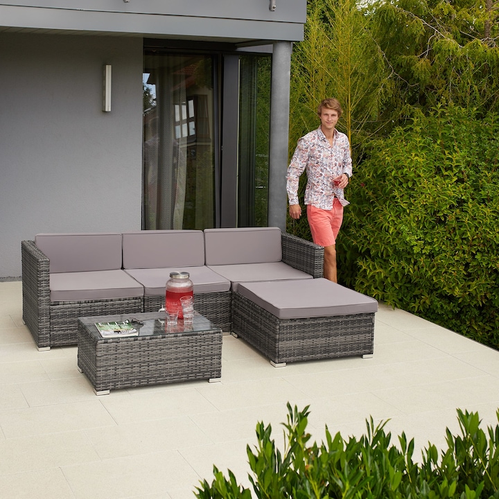Immagine prodotto tectake Salottino in rattan Firenze