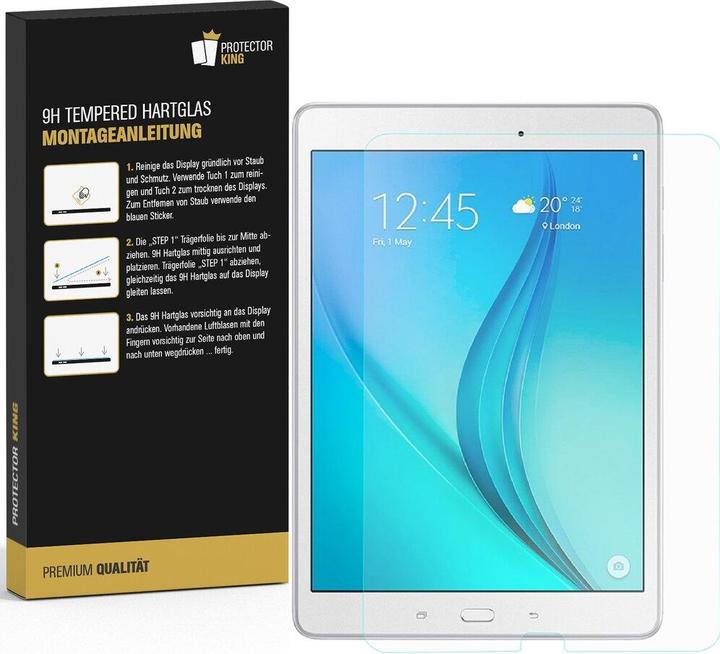 Actual product image Protectorking 4x real tempered 9H armoured glass 3D CLEAR (4 Piece, Galaxy Tab E 9.6)