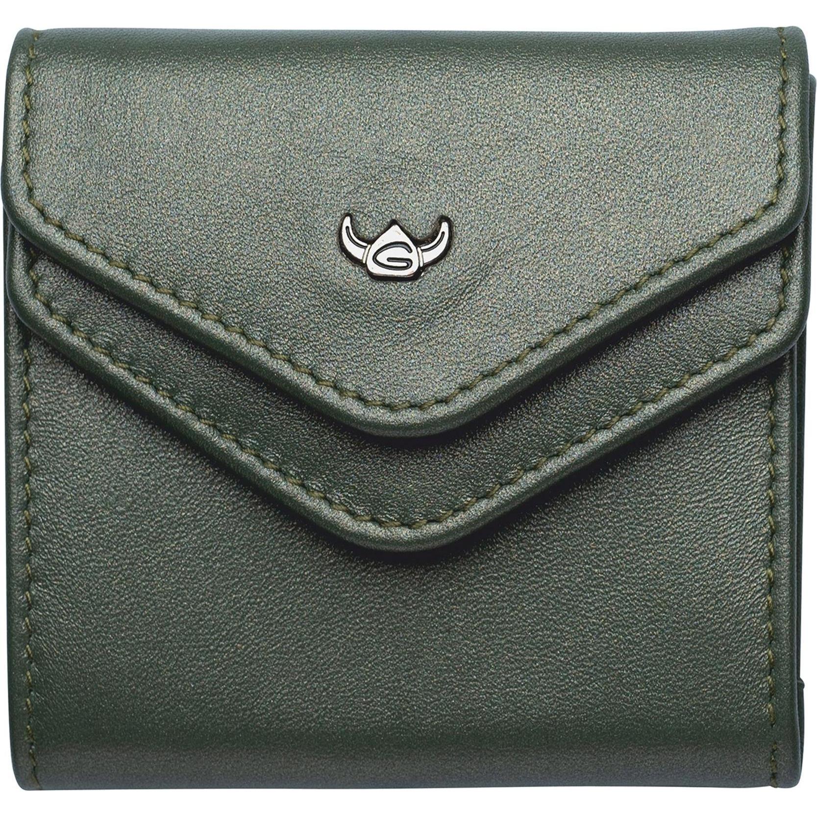 Golden Head, Damen, Portemonnaie, Valencia Geldbörse RFID Schutz Leder 7.5 cm, Grau
