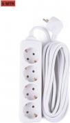 Actual product image Benson Electric Extension socket 4-way + earth + 5.0 m (4x, CEE 7/3, 5 m)