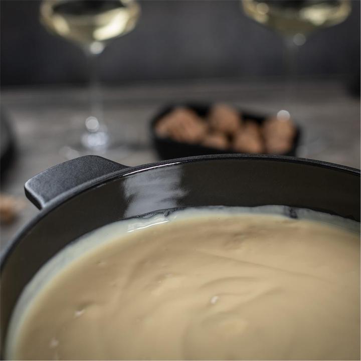 Image du produit Kuhn Rikon Caquelon induction fonte noir matt avec poignée d'assistance Ø 24 cm (3.20 l)