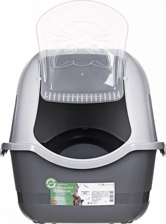 Actual product image Diamentiq kuweta BAILA jasnoszary/ciemnoszary - kuweta dla kota (Cat litter tray open)