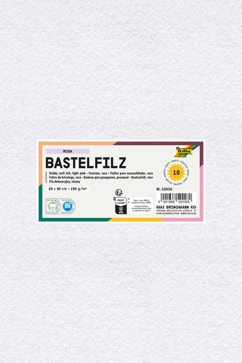 Produktbild Folia Bastelfilz, (B)200 x (H)300 mm, 150 g/qm, weiá