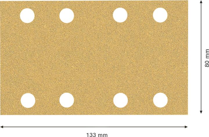 Produktbild Bosch Professional Zubehör EXPERT C470 Schleifpapier 80 x 133 mm, G 60, 50 Stück (Körnung 60)