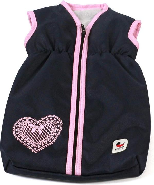 Actual product image Bayer Chic 2000 Doll Sleeping Bag Melange Navy Gray