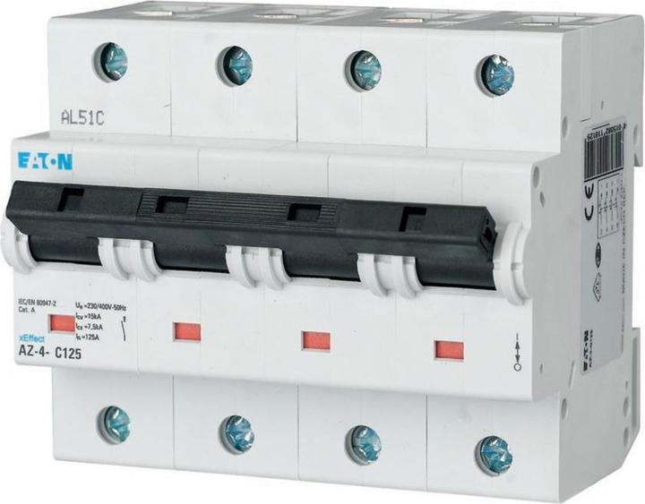 Actual product image Eaton MOE AZ-4-C40 circuit breaker, 40A, 4p, C-Char