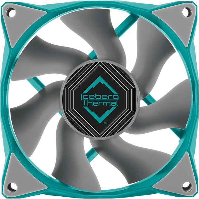 Iceberg Thermal IceGALE Xtra Computergehäuse Ventilator 8 cm Türkis 1 Stück(e) (80 mm, 1 x), PC Lüfter, Türkis