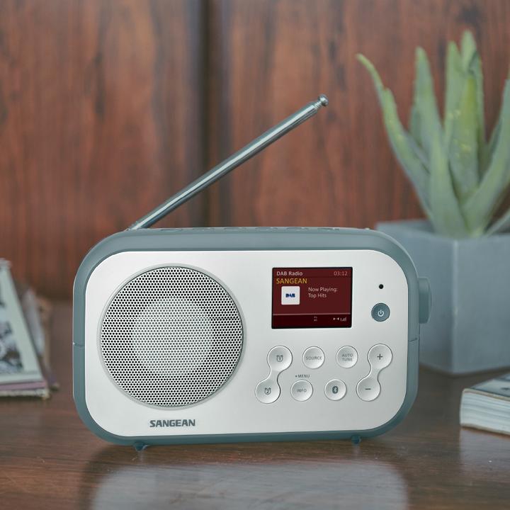 Produktbild Sangean DPR-42BT WHITE-STONE BLUE (DAB+, KW, Bluetooth)