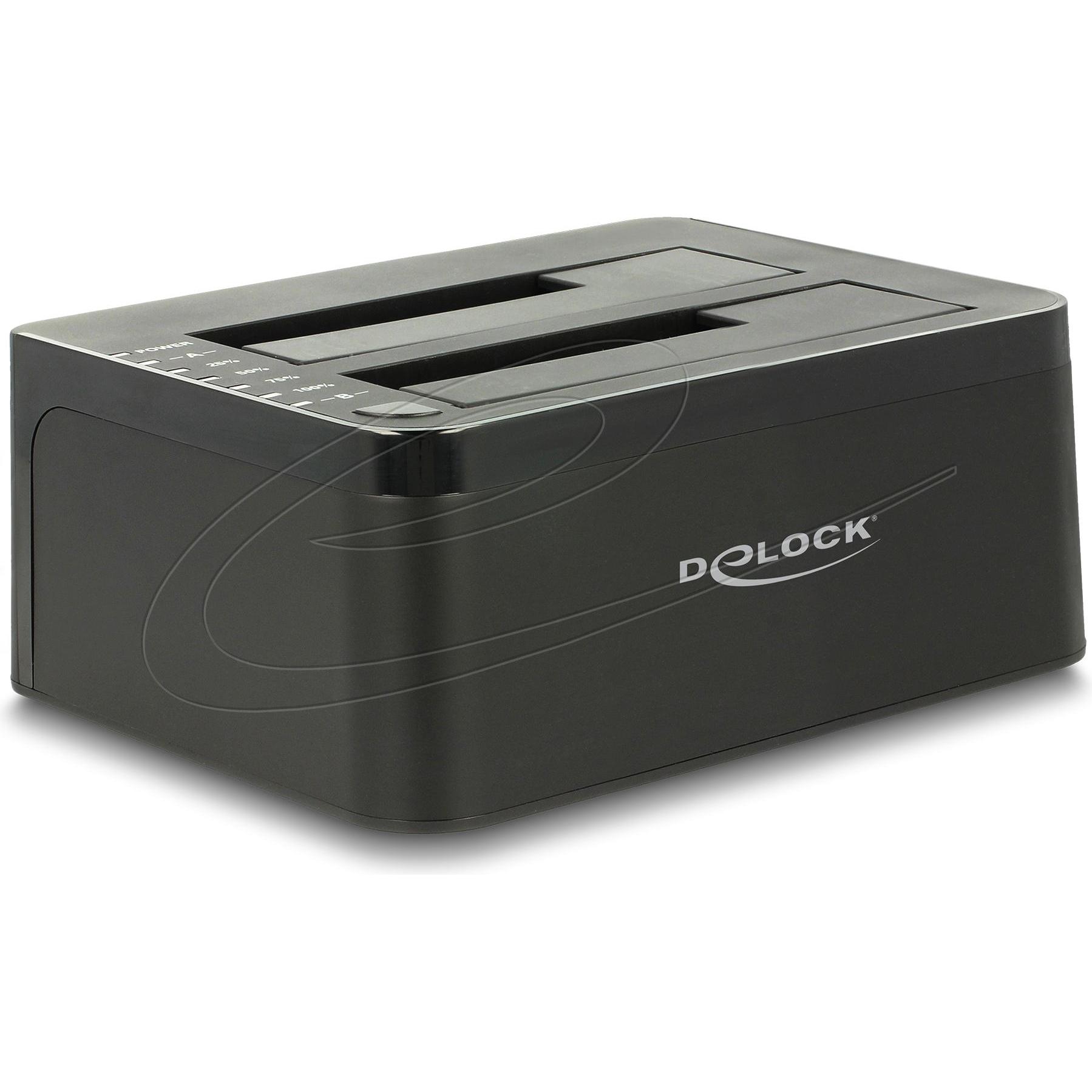 Delock Dual Dockingstation, Accessori per dischi rigidi