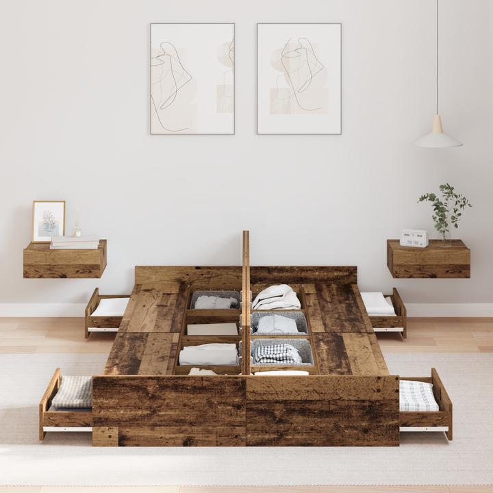 Actual product image vidaXL Moderner Bettrahmen (120 x 190 cm)